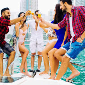 Dubái: Yate Privado con Cata de Vinos y Cena 4 Hours